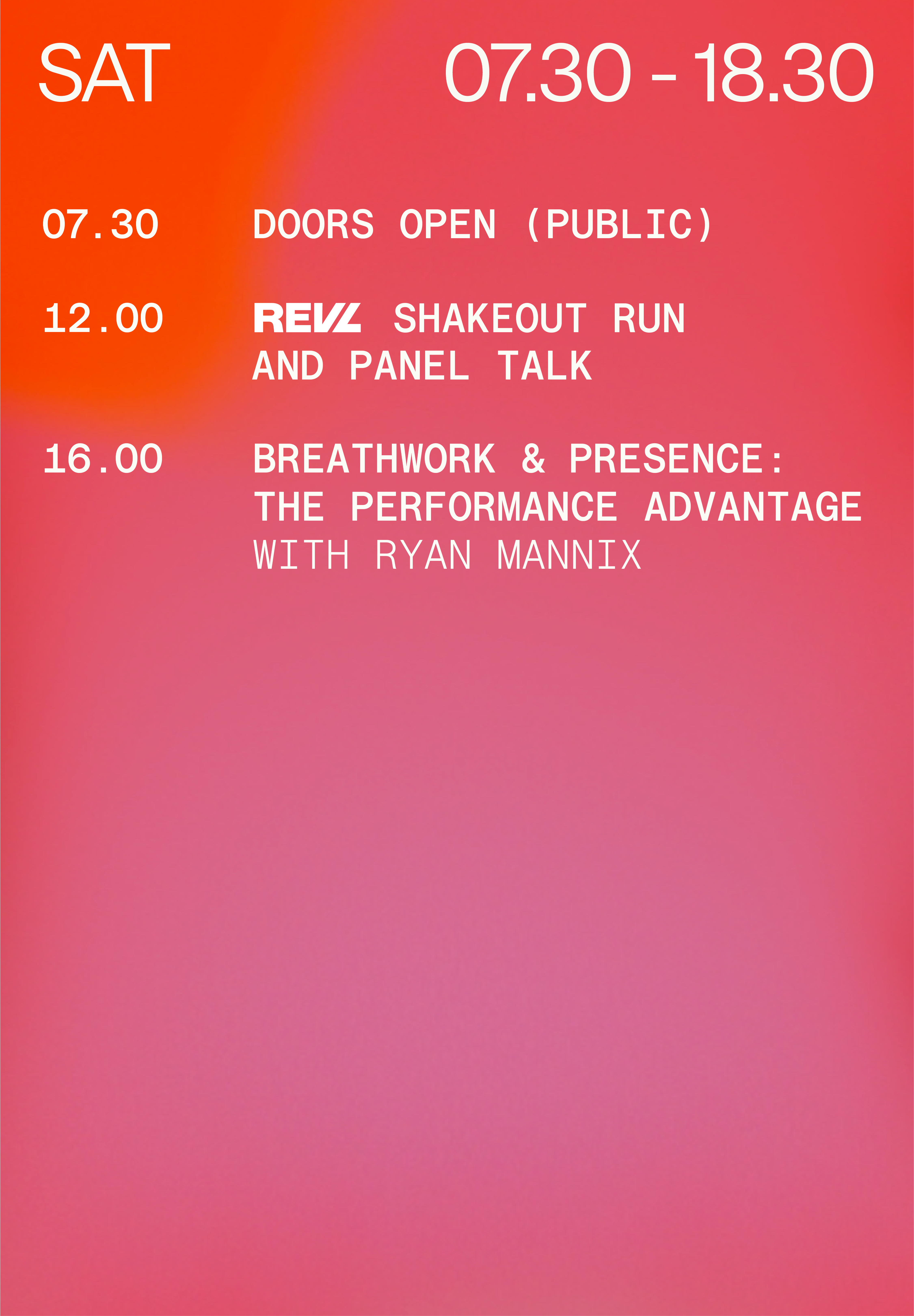 Schedule for SAT